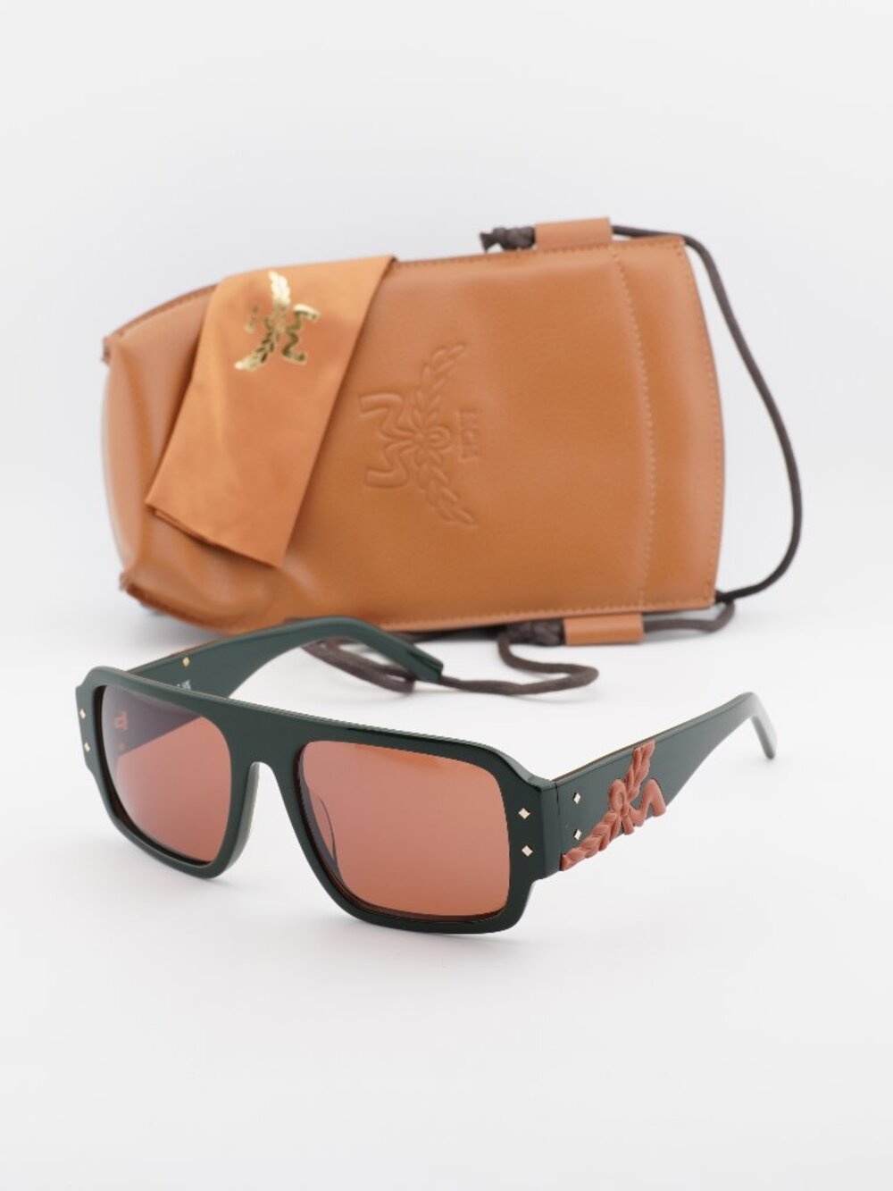 MCM MW0022 96J Square Sunglasses – Green / Roviex